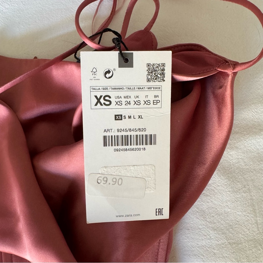 NWT Zara Corsetry Slip Dress XS - Picture 3 of 8